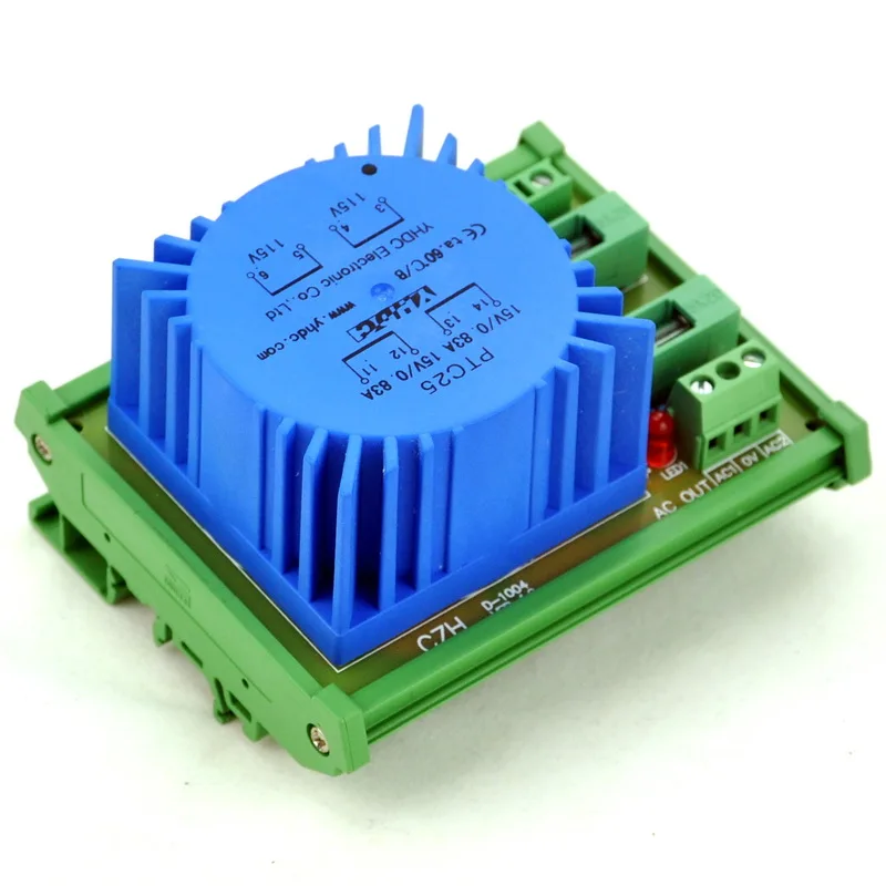 

CZH P 115VAC, S 30VAC, 25VA DIN Rail Mount Toroidal Power Transformer Module.