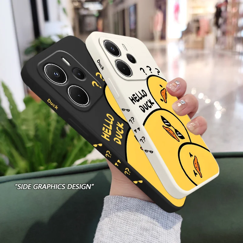 Sunglasses Duck Liquid Silicone Phone Case Cover