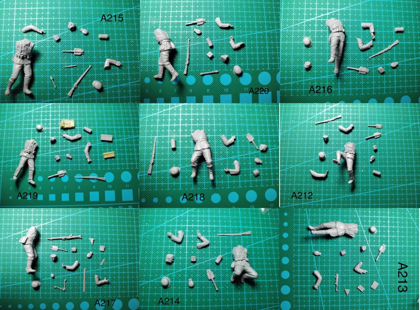 GK 모델 피규어, 독일 군인, 조립되지 않은 및 도색되지 않은 키트, 1/35 송진