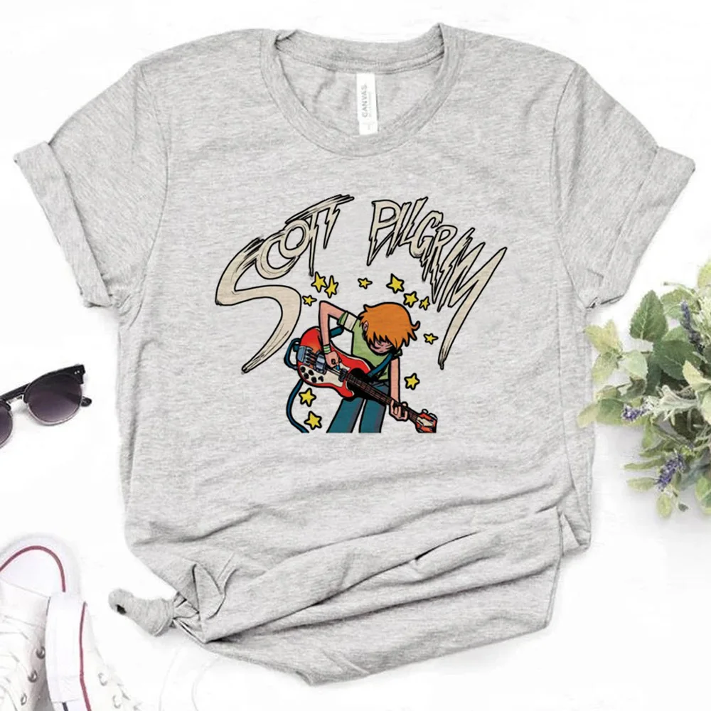Scott Pilgrim Tshirt Donna Giapponese Streetwear Tee Girl Comic Clothes