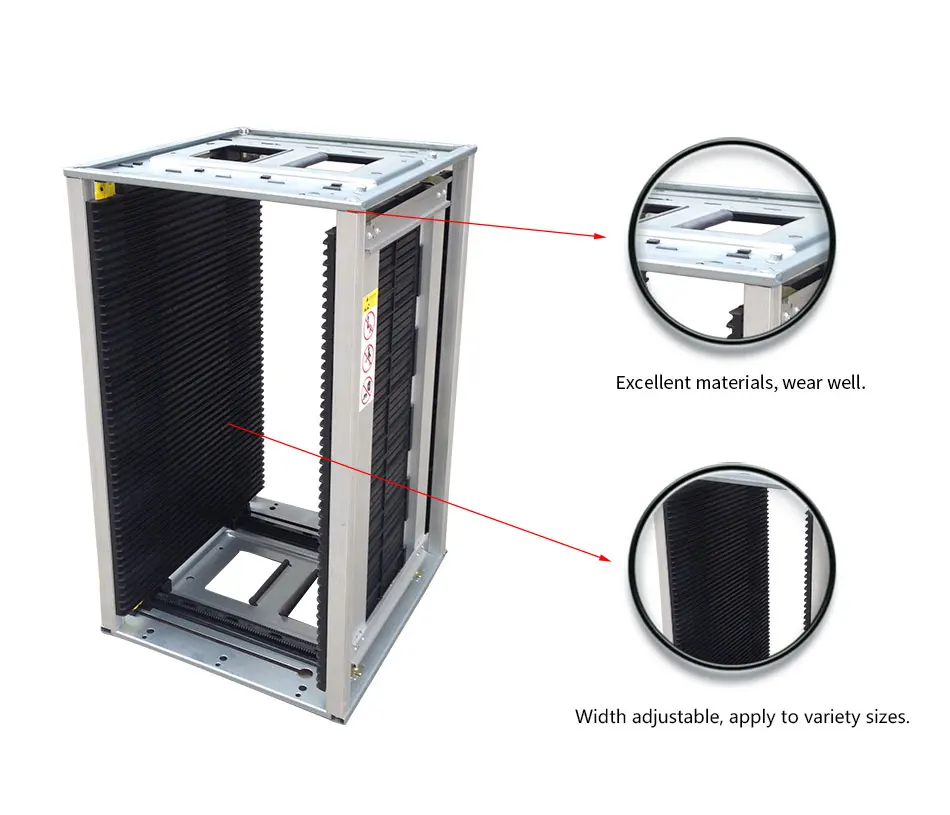 ITECH SMT Antistatic Magazine Rack Adjustable ESD PCB Storage Loading and unloading rack For Pcb Production Line