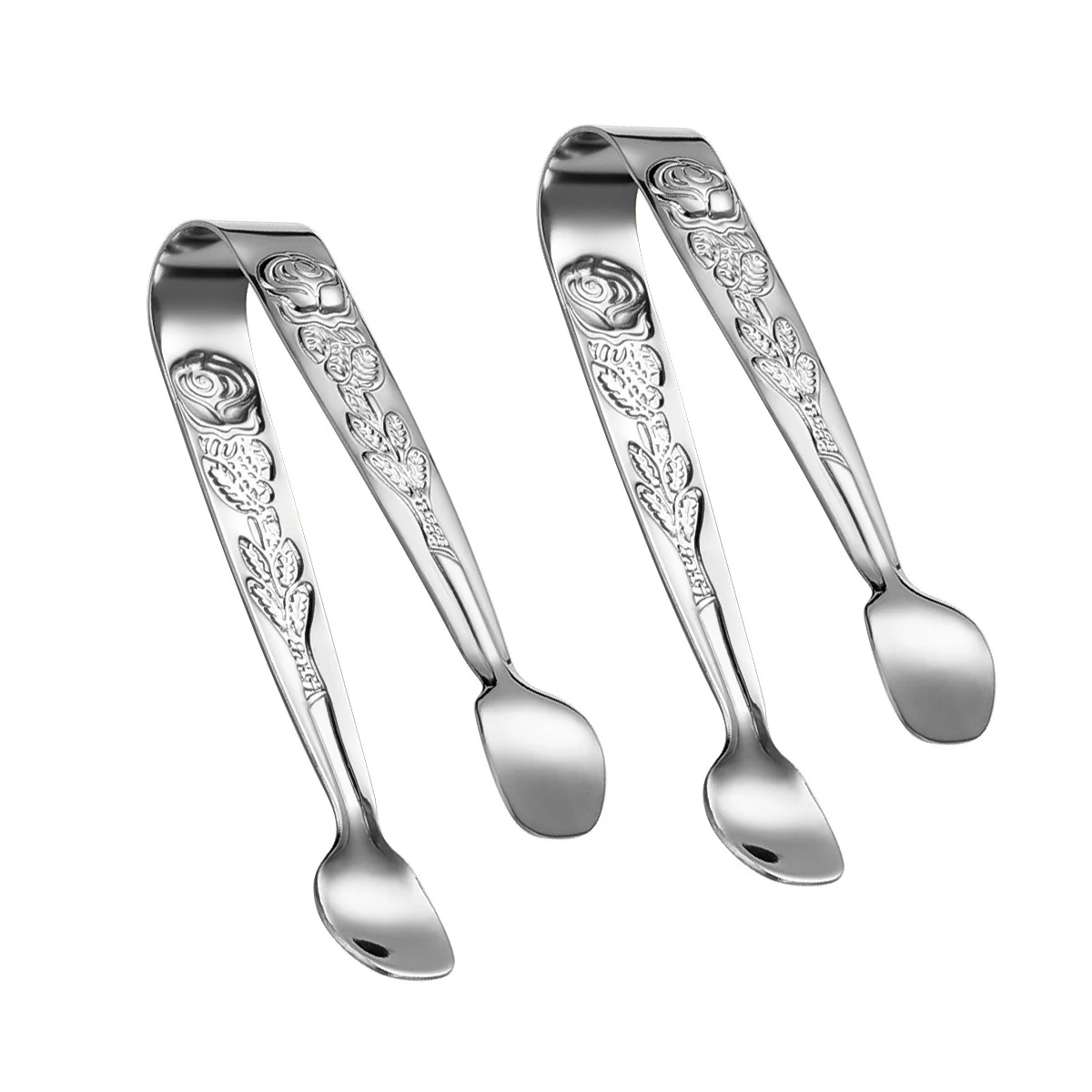 DECHOUS Clip Eleganti A Forma Di Rosa - Set Da 2 Pinze In Acciaio Inox Per Ghiaccio E Cocktail - Foto 13