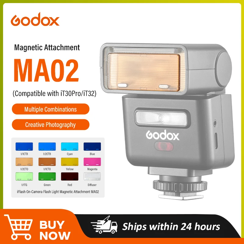 Godox MA02 MA01 マグネット式カラーフィルター 創造性を解き放つディフューザー Godox iT30PRO iT32 iT20 ...