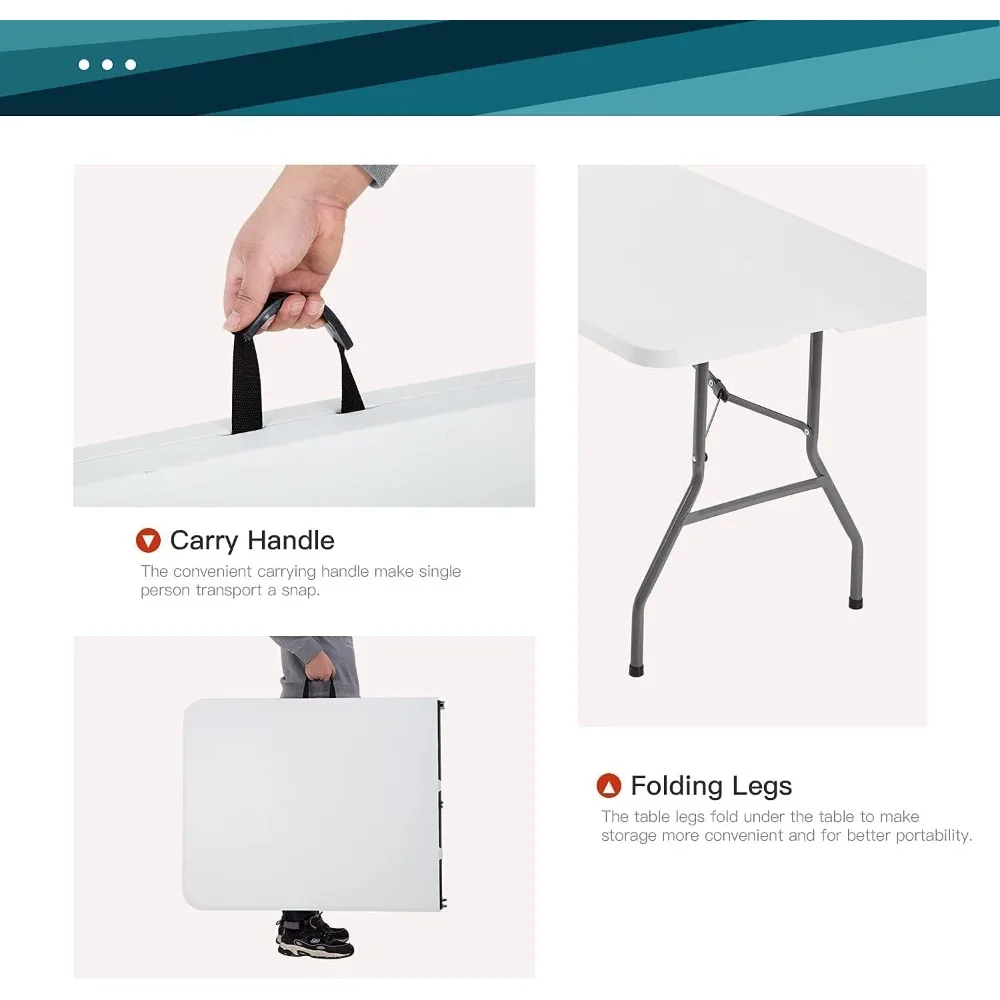 FDW Folding Tables Plastic 6ft Folding Table Half 50 OFF Fdw folding tables plastic 6ft folding table half 50 off