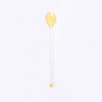 INS Style Stained Glass Tea Spoons Colorful Long Handle Coffee Scoops Glass Stirring Spoons Home Kitchen Coffeeware Tableware 6