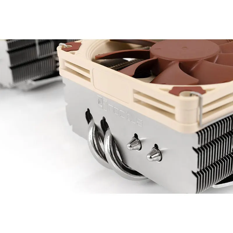 Noctua-温度制御されたcpuクーラー,9cmの薄いファン,4つのヒート