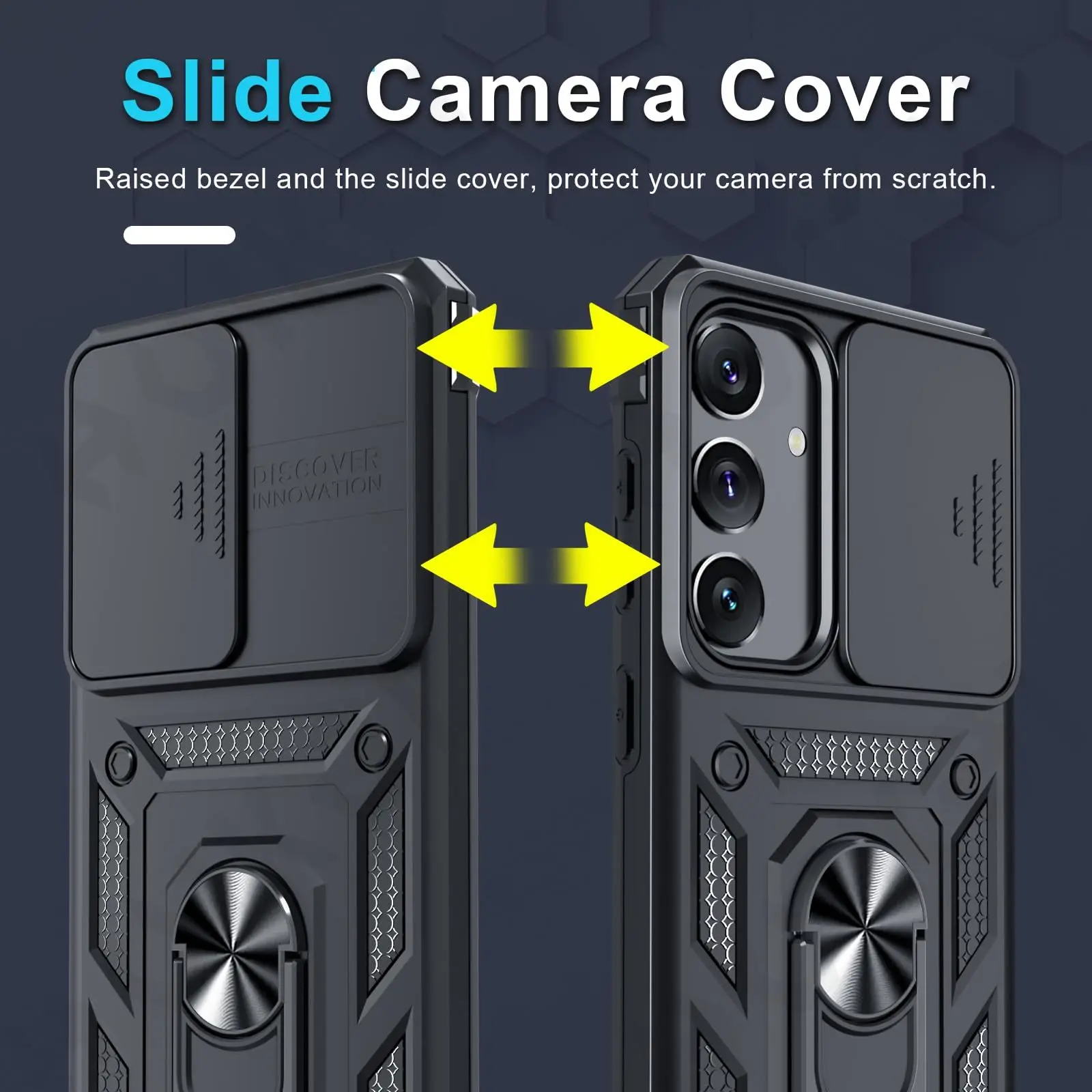 Case For Samsung Galaxy S26 S25 S24 S23 Ultra Plus FE A17 A37 A57 A56 5G Military-Grade Protection Phone Slide Camera Cover