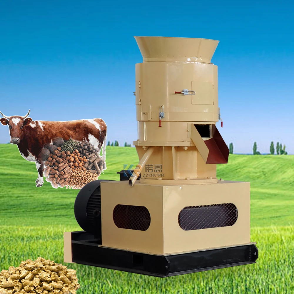 

Flat Die Feed Pellet Machine Pig Sheep Cow Food Extruder Pelletizer Yellow Corn Animal Chicken Feed Making Machine