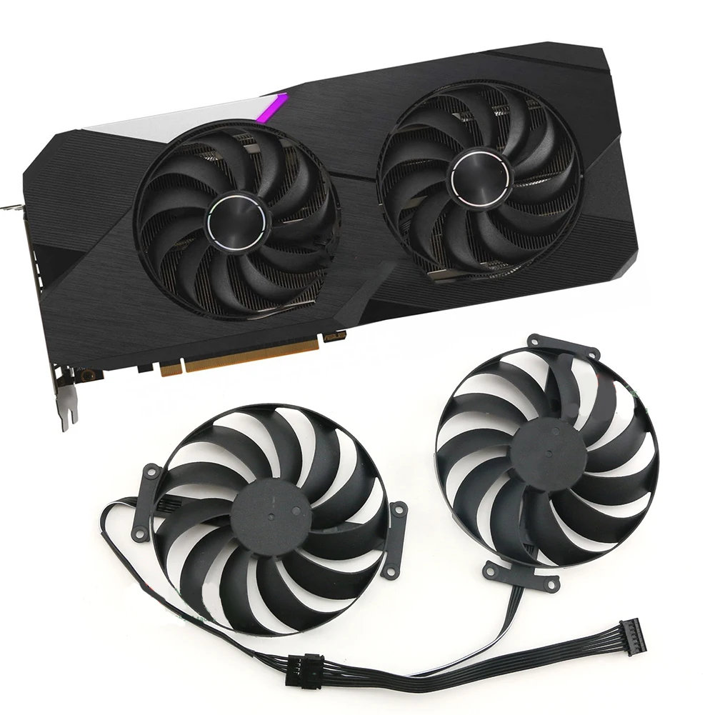 Per Asus Rx6600 6600Xt 6700Xt Dual V2 Oc T129215Su Ventola Di Raffreddamento Della Scheda Grafica 6Pin
