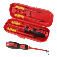 Insulated Screwdriver Set Convenient With Case Magnetic 1000V Portable Car Repair Tool 7Pcs/Set Plum Blossom Head Slotted Head