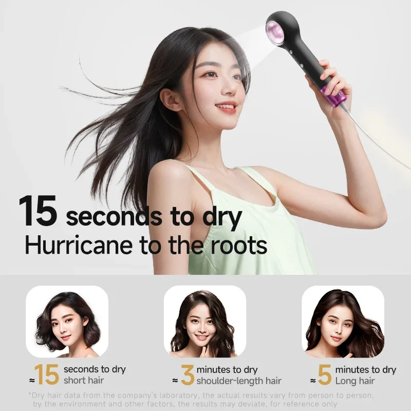 1200W Nova Mini Baby Hair Dryer Professional Foldable Strong Wind Negative Ionic Blow Dryer Outdoor RV Use