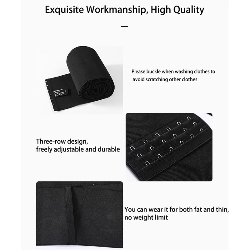 Woman's Girdle Stomach Wraps for Belly Fat Upgraded Waist Wraps for Stomach Wrap for Women Invisible Loop Body Wrap Plus Size 6M