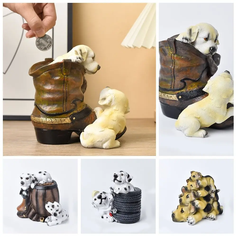Savings Tank Dog Piggy Bank Large Capacity Openable Animal Saving Box Decorative Cartoon Zodiac Dog Ornaments Kid Toy