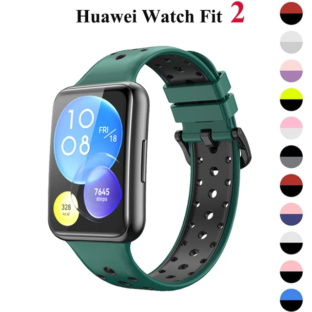Silicone strap For Huawei Band 7 correa accessories Smart watch Replacement  Breathable silicone bracelet HUAWEI Band 7 Strap - AliExpress