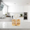 1pc Metal Utensil Holder 2/4grids For Spoon Fork Chopstick Holder Kitchenware Tray Box Kitchen Organizer Luxury Gold Color 3