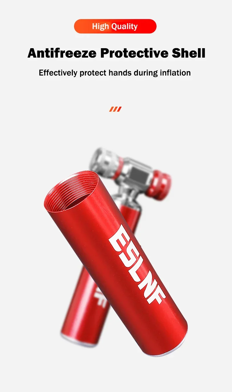 Schnelle CO2 Luftpumpe Tragbare Aluminium Legierung Straße Fahrrad Reifen Inflator Einstellbare MTB Reifen Pumpe Fahrrad Zubehör – Detail 15