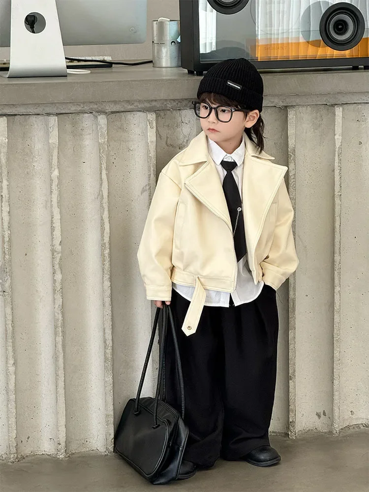 Child wearing jacket in action