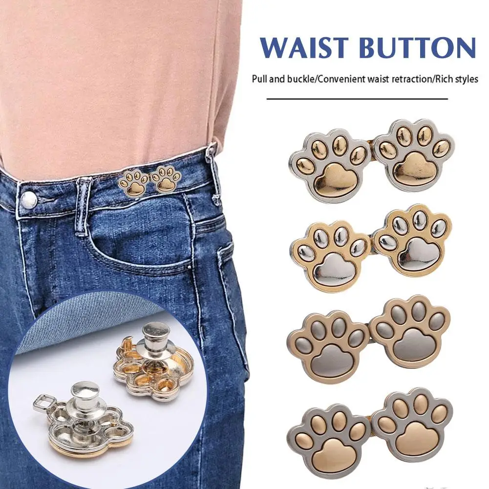 

Cat Claw Waist Adjustable Nail Free Sewn Free Jeans Convenient Unique Tool Waist Cute Tightening Tool Practical Design X1I6