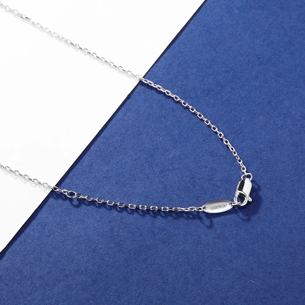 Sa3a0ea62a1144f3aa6af6df29f57bfe2i 4.8cttw Full Moissanite Pendant Necklace for Women S925 Silver Round & Pear Cut Lab Diamond Necklace Party Wedding Jewelry Gift Mallzona