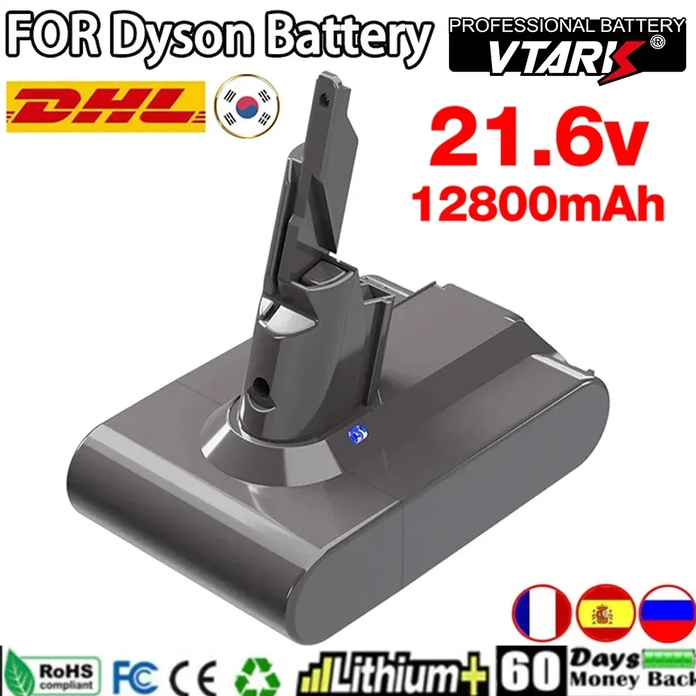 

Сменный аккумулятор 12800 мАч 21,6 в для Dyson V7/SV11 Motorhead Pro V7 Trigger V7 Animal V7 автомобиль + лодка ручной пылесос