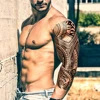Large Full Arm Sleeve Waterproof Temporary Tattoo Sticker Indian Tribal Machine Turtle Totem Fake Tatoo Body Art Men Women Leg 2