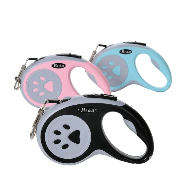 Retractable Bone Paw Dog Leash 1