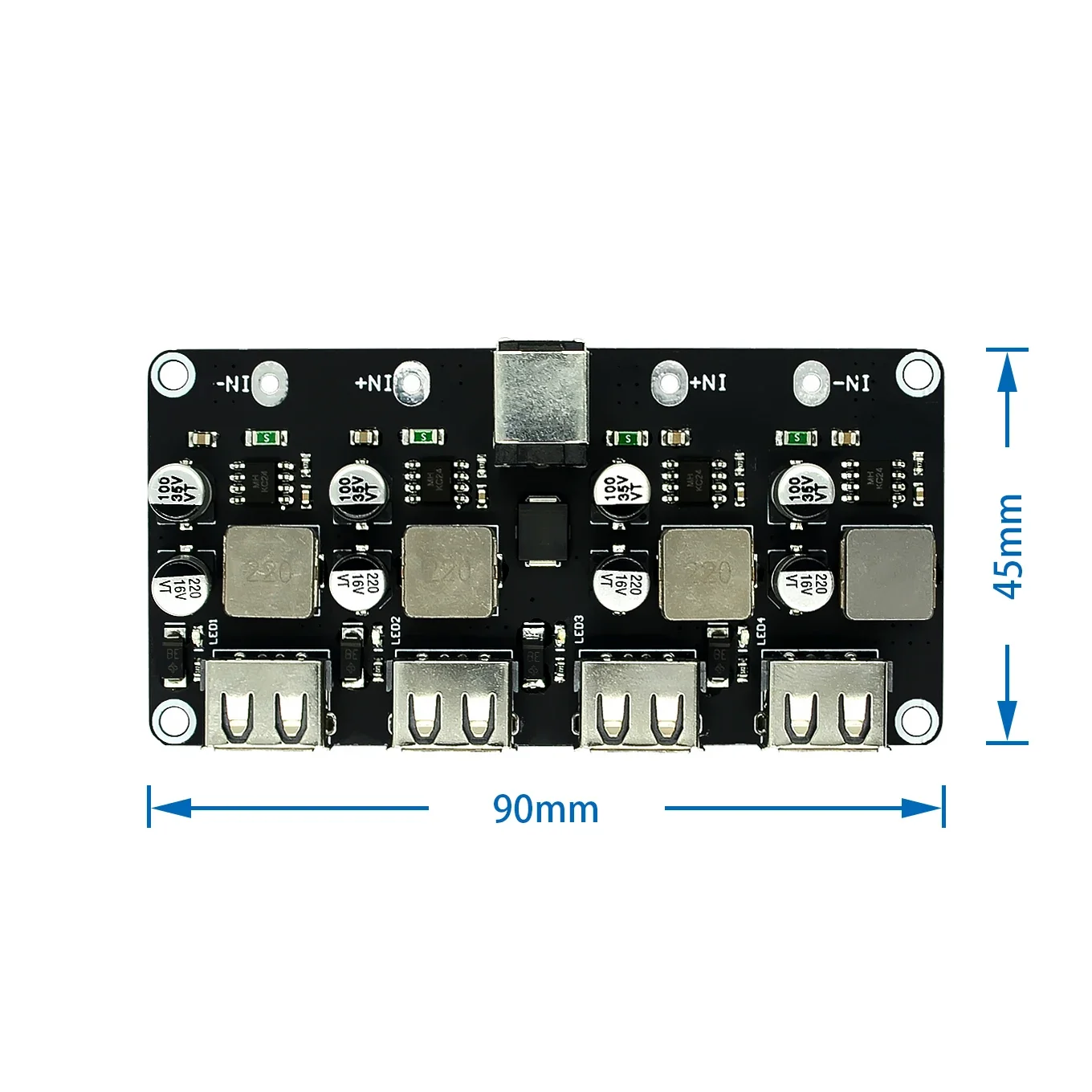 USB QC3.0 QC2.0 DC-DC Buck Converter Charging Step Down Module 6-32V to 3V 5V 12V Fast Charger Circuit Board