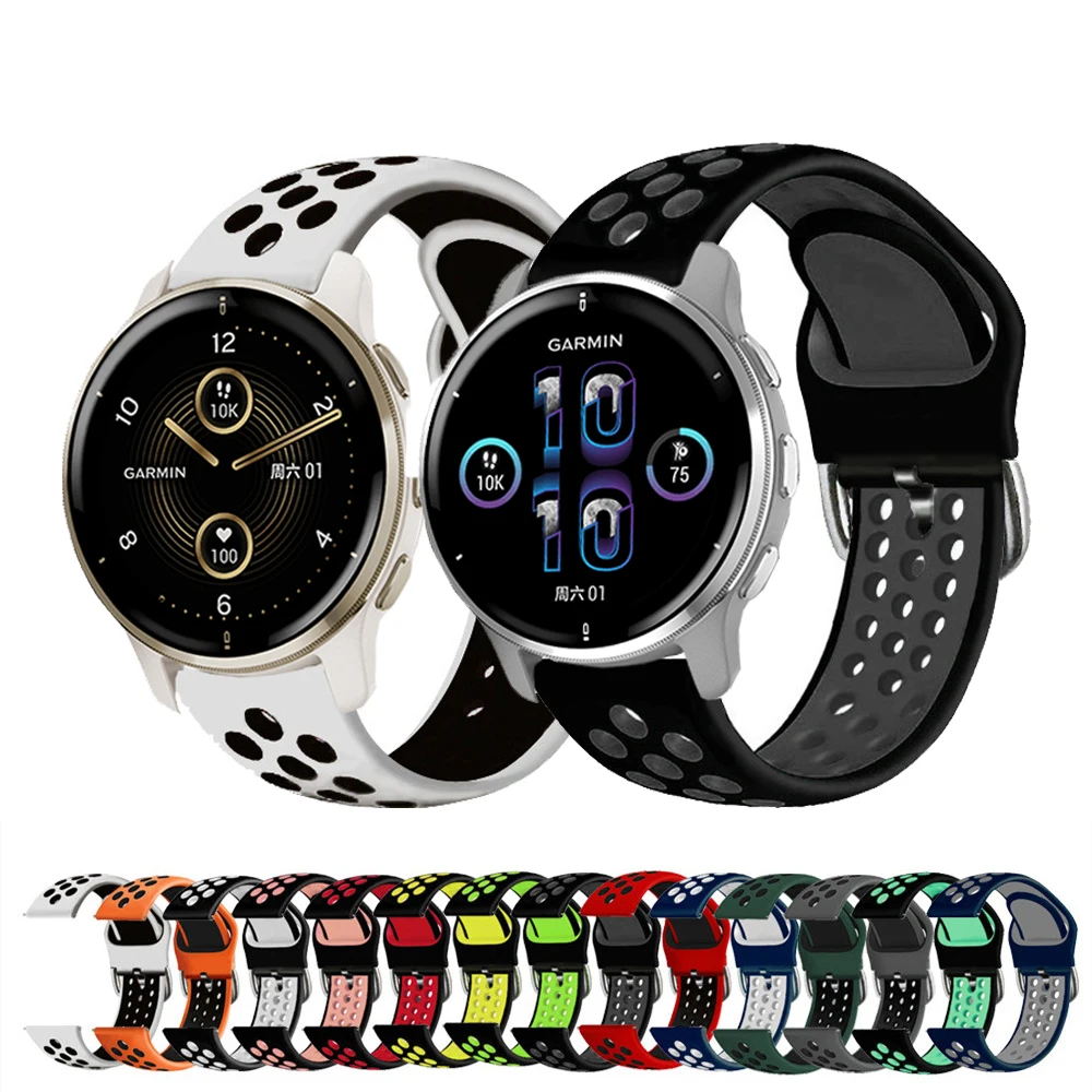 Cinturino Per Orologio Per Garmin Venu 2 Plus 20Mm 22Mm Cinturino In Silicone Per Garmin Venu Sq/Venu 2/Garminmove 3/Vivoactive 3 4 Bracciale