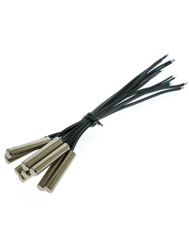 10pcs 온도 센서 5X25MM 방수 온도 프로브 10K 5K 50K 100K B3950 Long10CM 주석 XH2.54 Pulg NTC 서미스터