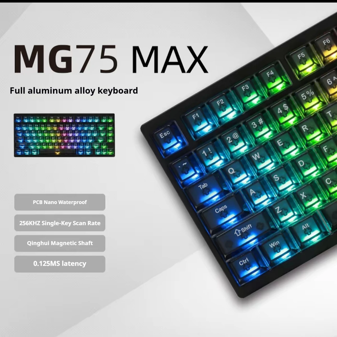 キーボード IROK MG75 PRO BLACK IROK MG75 PRO magnetic axis mechanical keyboard all aluminum