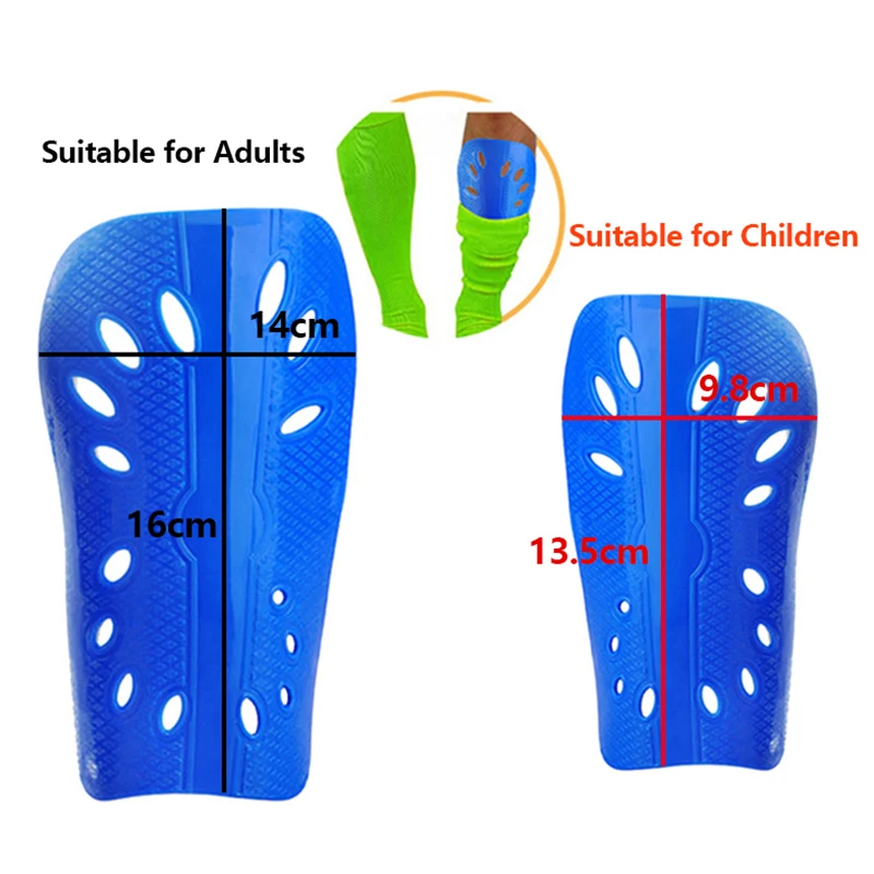 1 Pair Football Shin Pads Plastic Soccer Guards Leg Protector For Kids Adult Protective Gear Breathable Shin Guard