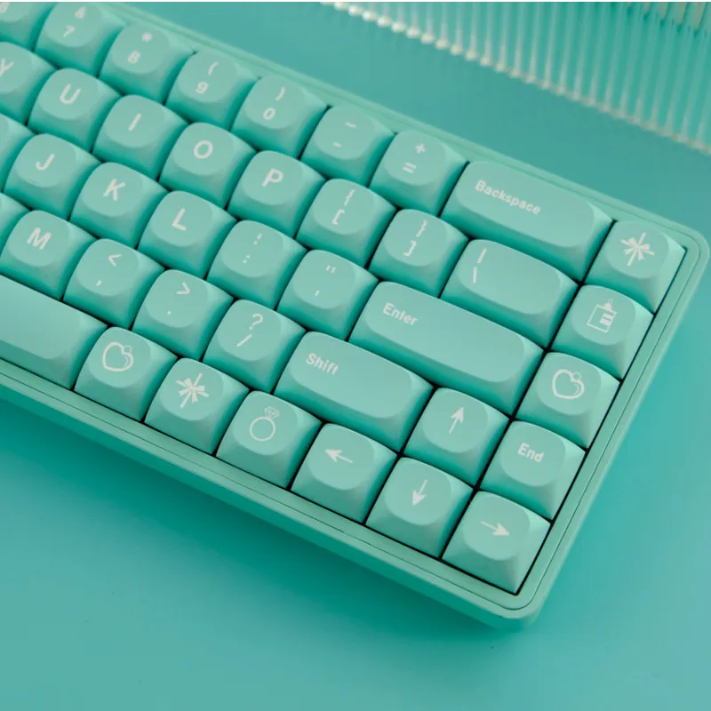 

Колпачок для клавиатуры PBT, 1 комплект, колпачок для клавиатуры с сублимационной печатью для 61/64/68/75/86/98/104, механический переключатель MX