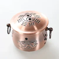 High Quality Copper Moxibustion Box Can Container with Moxa Box Acupuncture Massage Moxibustion Moxa Roll 2