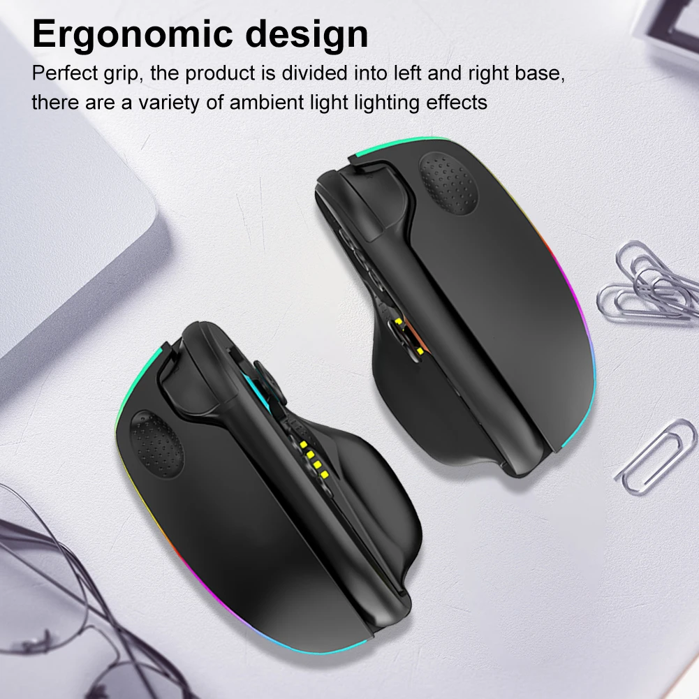 2/1Pair For Nintendo Switch 2 JoyCon Controller Mouse Grip Ergonomic Handle Holder Case Portable Game Mouse Shape Bracket Base