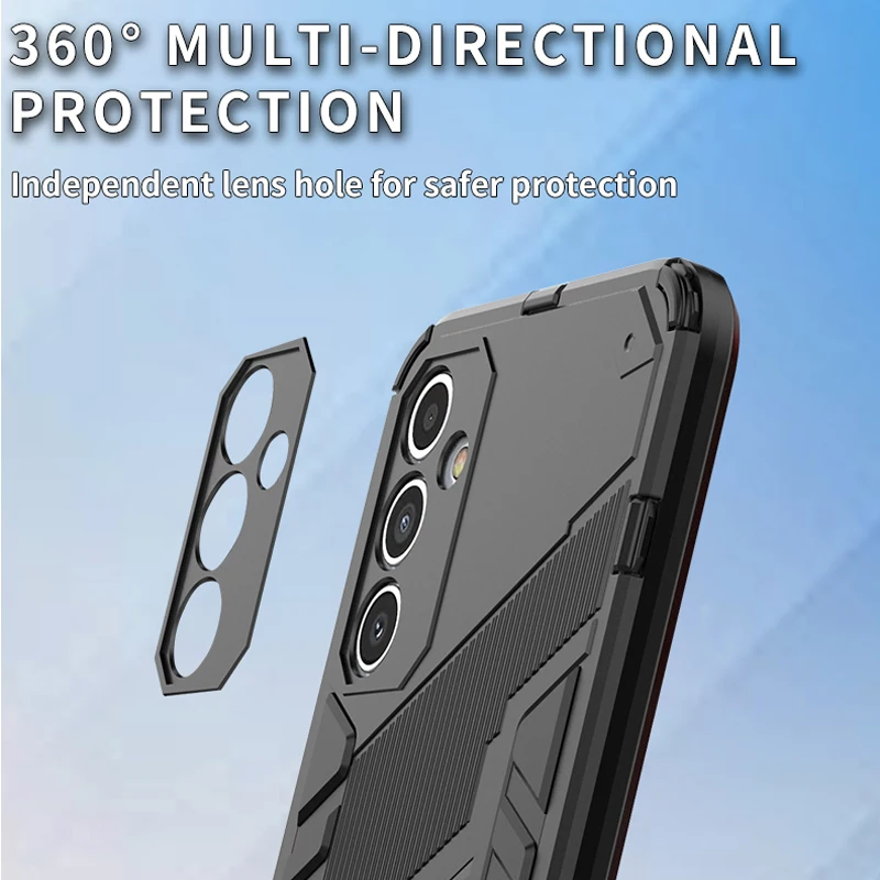 Rugged Shockproof Armor Phone Cover with Holder
