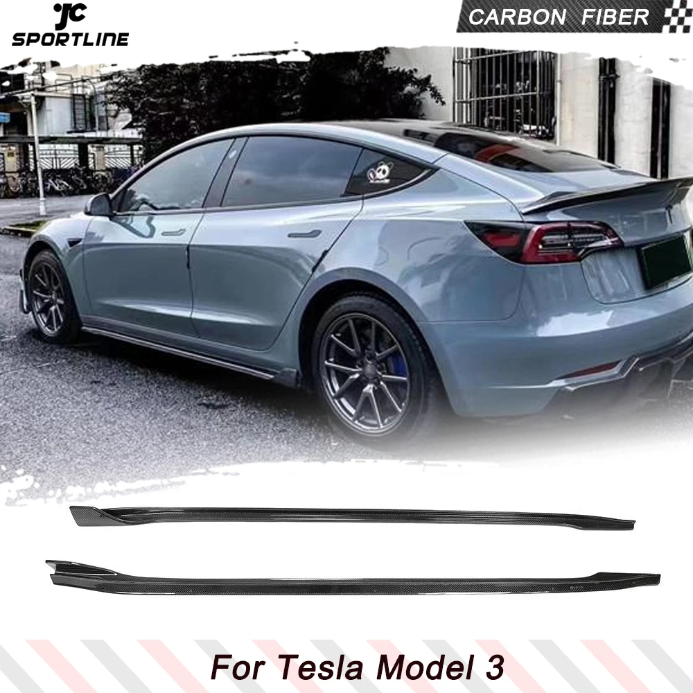 

Юбка-удлинитель для бокового бампера Tesla Model 3 седан 4 двери 2017-2022