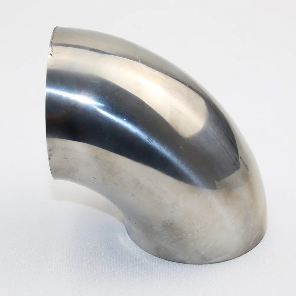 Car Exhaust Pipe Muffler Stainless Steel Elbow 90 degree Angle pipe to reduce diameter 1 PCS