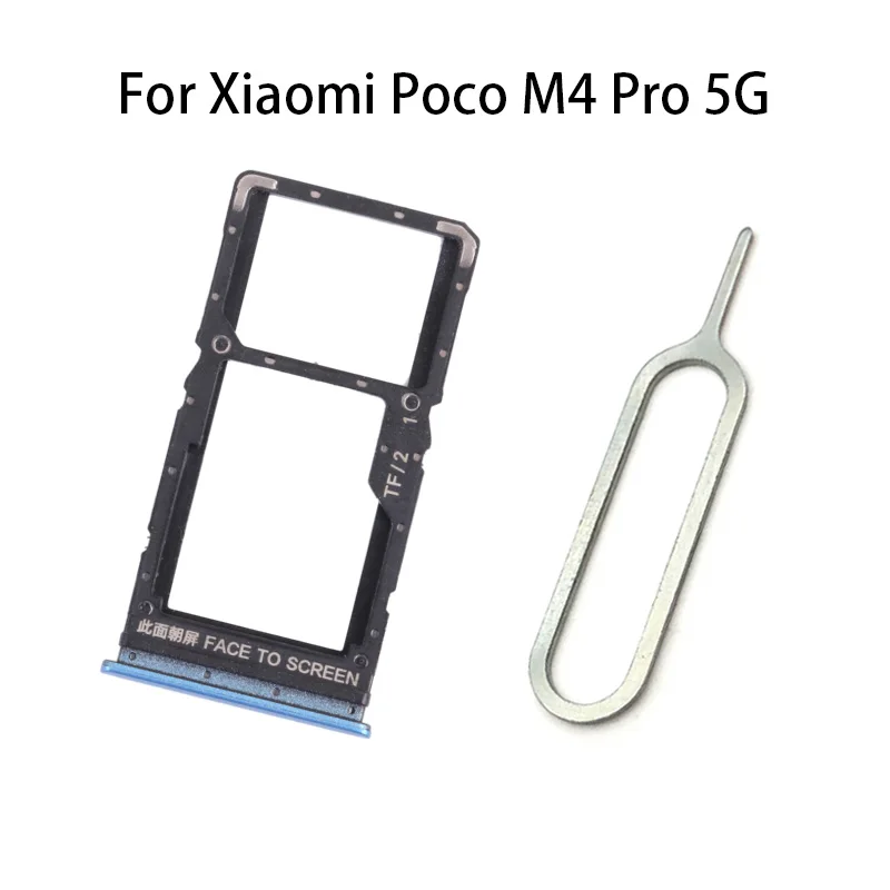 Sim Card Tray & Sd Cary Tray Socket Slot Adapter For Xiaomi Poco M4 Pro 5G