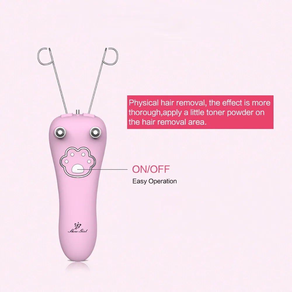 Wireless Electric Cotton Thread Epilator Facial Hair Remover Pull Surface Hair Removal Device Woman Depilation 4