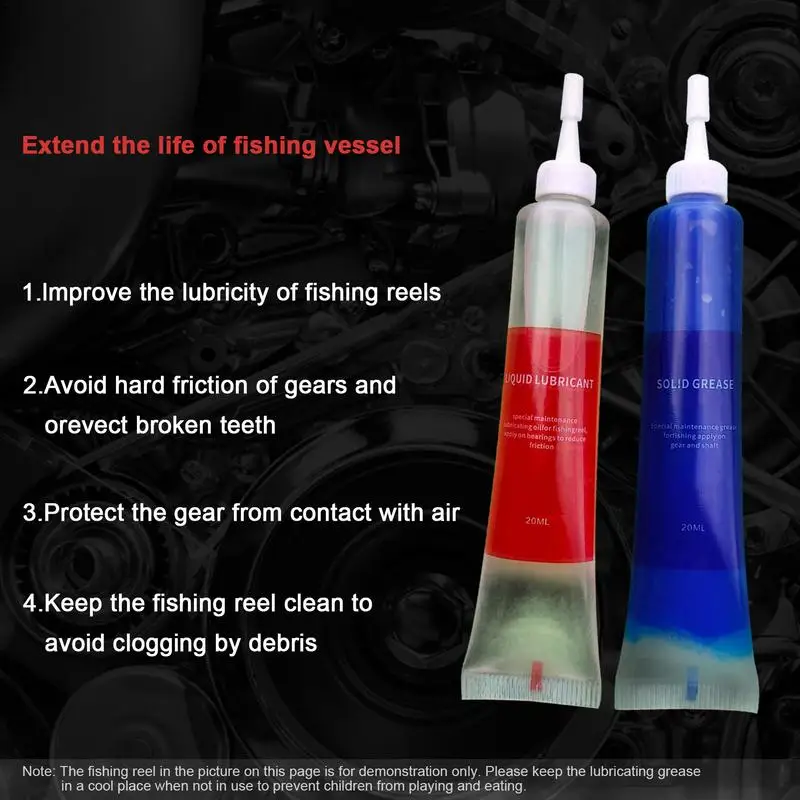 Fishing Reel Cleaner Lubricator Bearing Oil Cleaner Grease Kit