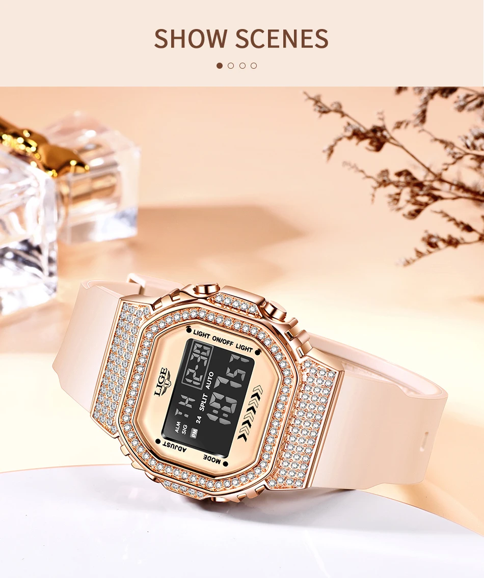 Orologi da donna ultrasottili Orologio al quarzo di lusso Orologio elettronico da donna alla moda Orologio da polso con braccialetto da settimana con calendario impermeabile_voghion.com