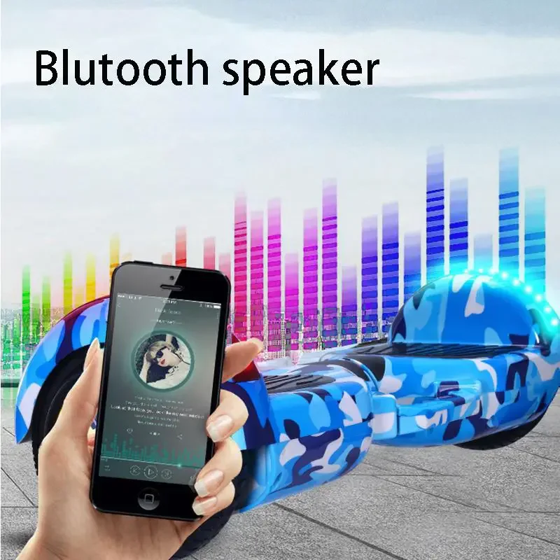 6.5inch Electric Self-balancing Scooters Bluetooth Colorful 2 Wheels Kids Electric Hover Board