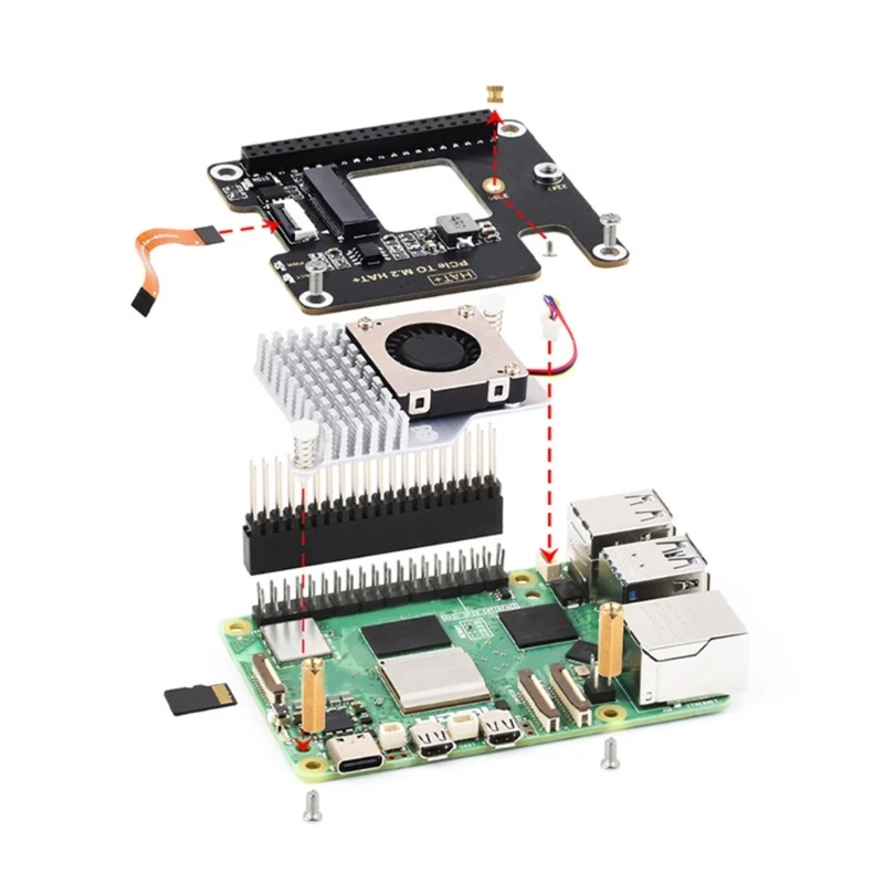 M.2 NVMe HAT M.2 2242 PCIe NVMe   Ȯ (5)