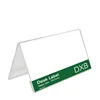 5pcs Mini Acrylic Sign Display Holder Triangle V-Shaped Double Side Clear Name Card Holder Rack Prices Tag Label Stand 3