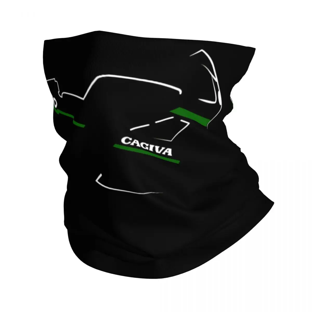 

Mito Black Bandana Neck Gaiter Printed Motorcycle Club Cagiva Moto Wrap Scarf Balaclava Hiking Unisex Adult All Season