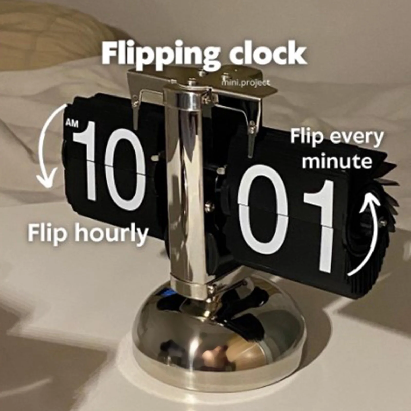 Digital Clock lcd digital clock digital desk clock digital table clock Retro Minimalist Single Foot Mechanical Auto Desk For Home Livingroom