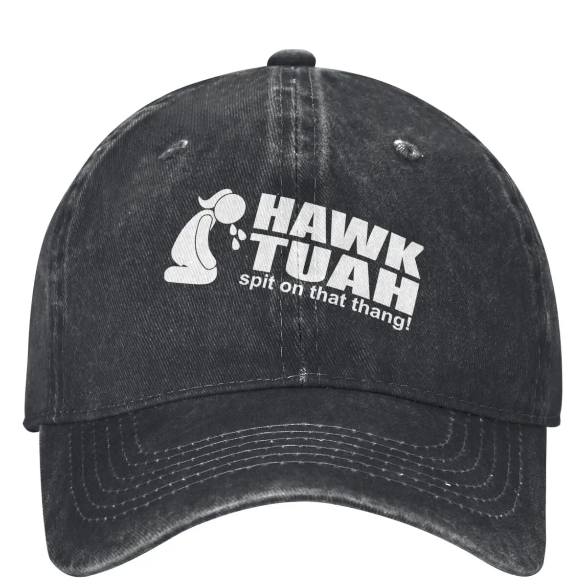 

Fashion Hawk Tuah Spit On That Thang 2024 Baseball Cap Men Women Distressed Washed Snapback Hat Outdoor All Seasons