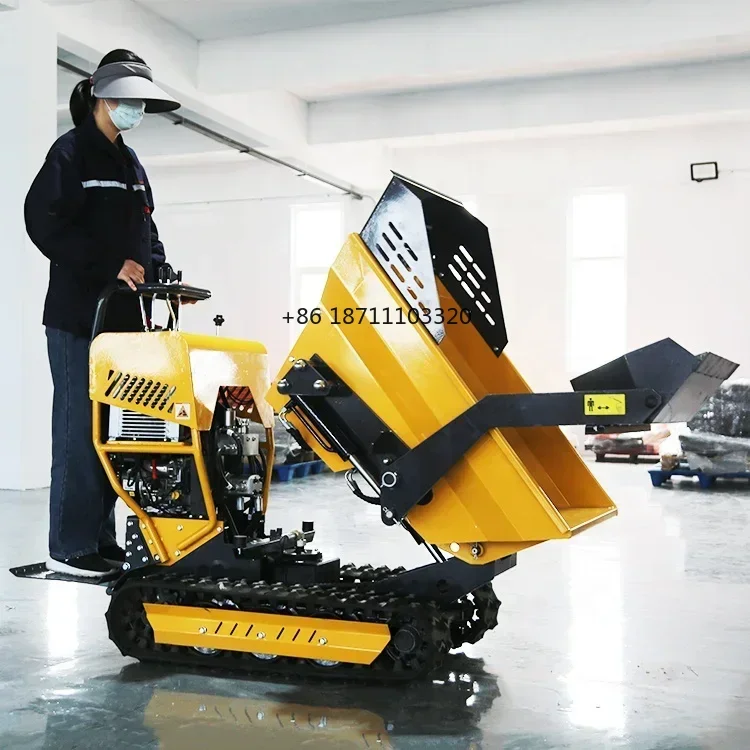 China Cheap Self Loading Mini Farm Dumper Truck Mini Crawler Dumper For Sale