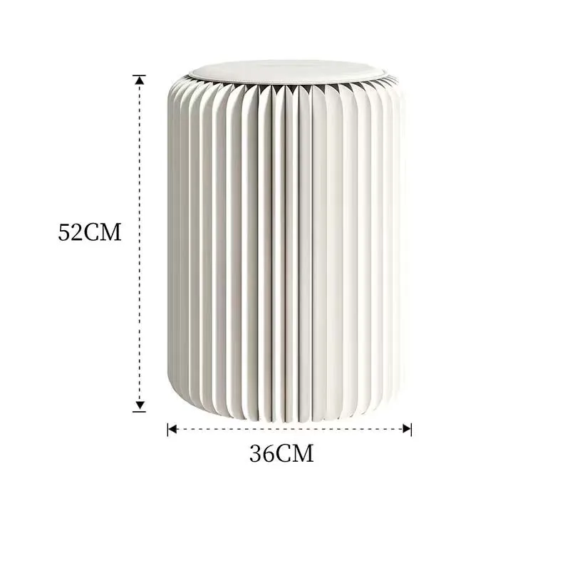 Living Room Folding Stool Paper Honeycomb Structure Chair Round Make up Dressing Stools Home Decor Stacked Portable Stool Simple