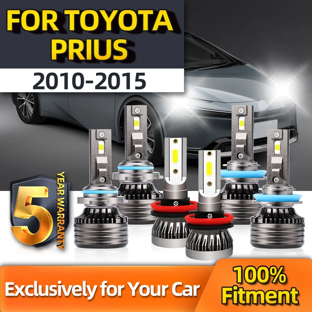 

Crossfox Bulb Conversion Kit For Toyota Prius 6pcs LED High/Low 15000LM Fog Lamp 9005 H11 H11 Year 2010 2011 2012 2013 2014 2015